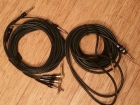 3 Custom Made 4 CM (Cable Method) George L Loom Cables 14ft with Heavy Duty Plugs. Custom Cut for Guitar & Bass