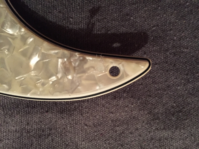 BRAND NEW Pearl Cream 3 ply HSS Scratchplate/Pickguard with Protective Film and Silver Conductive