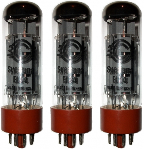 Svetlana (SED) Winged C EL34 Replacement Valves / Tubes - Matched Pair with Spare