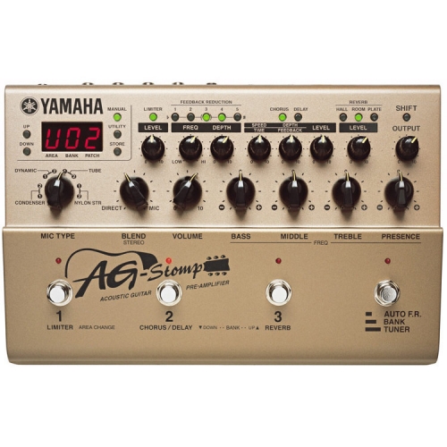 Yamaha AG Stomp - Acoustic Guitar Pre-Amp Pedal with Microphone Modeling