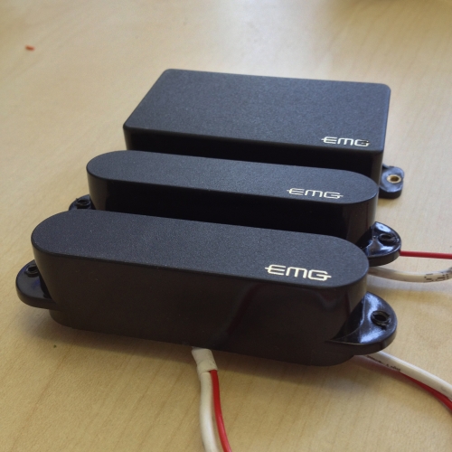 EMG SA/SA/85 HSS Strat Solderless Pickup Set - Black