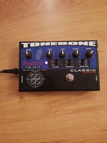 Radial Tonebone Classic 12AX7 Tube Distortion Guitar Effect Pedal w/Power Supply - Mint Condition