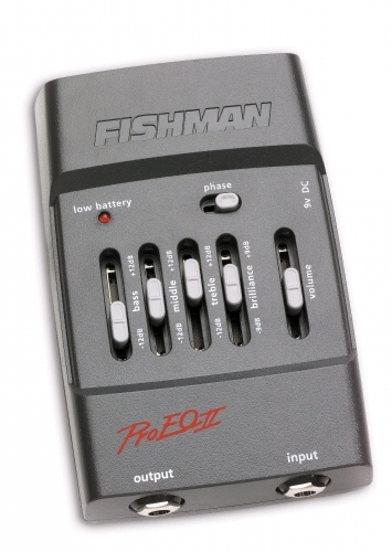 Fishman Pro-EQ II Acoustic Preamp/EQ - Acoustic Guitar Preamp