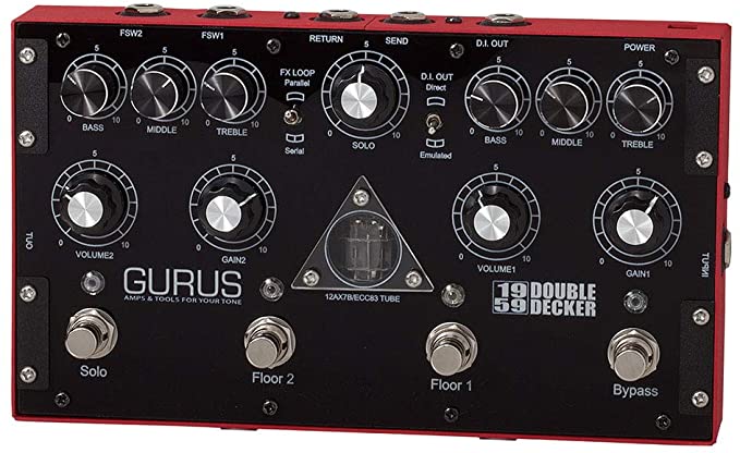 Gurus 1959 Double Decker Guitar Tube Valve Preamp Pedal in Excellent Condition