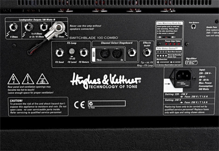 Hughes & Kettner Switchblade 212 100w TSC MIDI (TUBE VALVES) Programmable Guitar Tube Amp - 6L6/EL34 Tube
