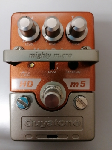 Guyatone HD m5 Overdrive & Distortion Pedal for Guitar, Bass, Vocals and More. Comes with Manual and in the Original Box
