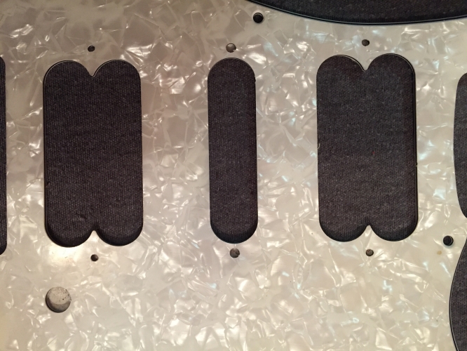 BRAND NEW Pearl Silver White 3 Ply HSH Scratchplate/Pickguard with Protective Film and Silver Conductive