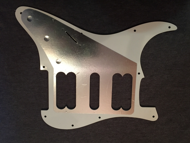BRAND NEW Pearl Silver White 3 Ply HSH Scratchplate/Pickguard with Protective Film and Silver Conductive