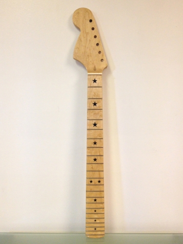 REVERSE HEADSTOCK Fender Replacement Canadian Maple Guitar Neck Choice of 2 Nuts