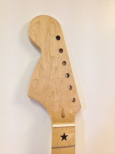 REVERSE HEADSTOCK Fender Replacement Canadian Maple Guitar Neck Choice of 2 Nuts