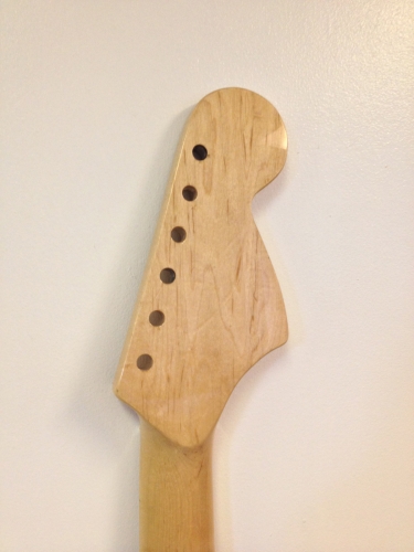 REVERSE HEADSTOCK Fender Replacement Canadian Maple Guitar Neck Choice of 2 Nuts