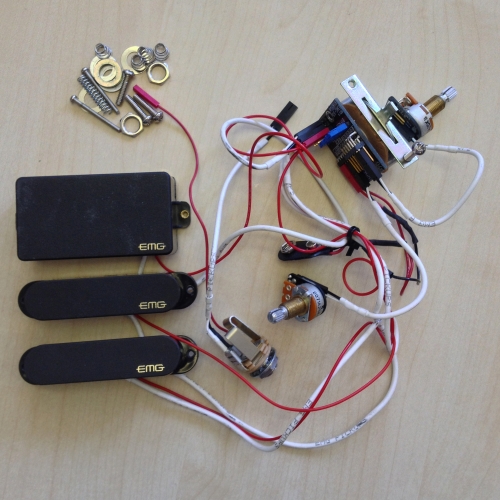 EMG SA/SA/85 HSS Strat Solderless Pickup Set - Black