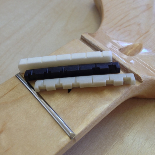 REVERSE HEADSTOCK Fender Replacement Canadian Maple Guitar Neck Choice of 2 Nuts