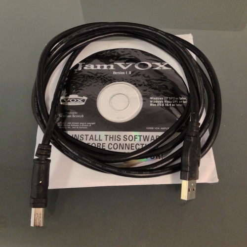 Vox JamVox Black - USB Cable and JamVox Software