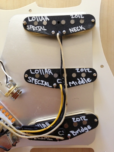 Fully Loaded Lollar Special S Series Pickup Set for Strat with Solderless Wiring