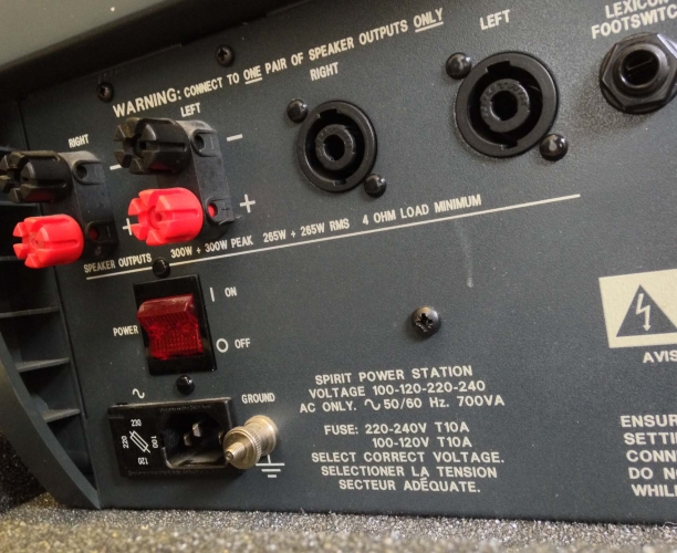 Soundcraft Spirit Powerstation 600 PA Power Amp with HK Audio Classic Compact 112 and 82 Speakers