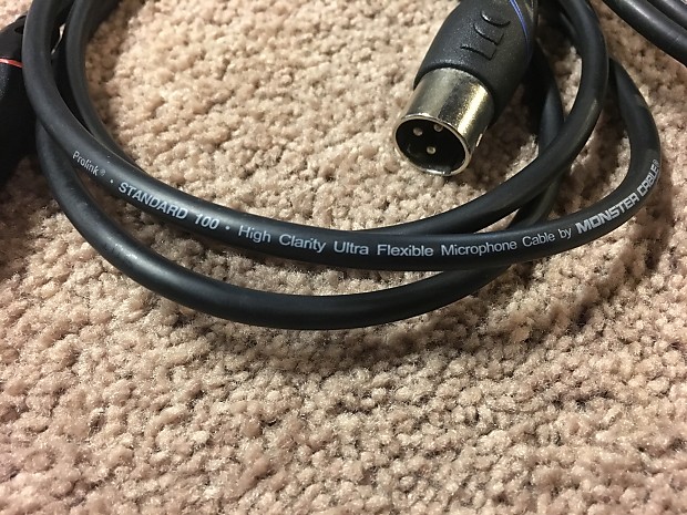 Monster Prolink Standard 100 XLR Microphone Cable with Velcro tidy Strap