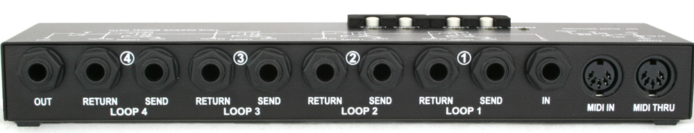 G-LAB MIDI 4 X LOOP M4L - GUITAR LOOP SWITCHER WITH UK POWER SUPPLY
