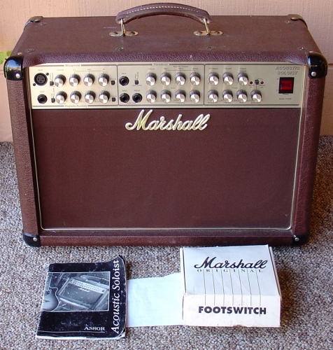 Marshall Acoustic Soloist AS80R Guitar Amplifier with Footswitch and Manual