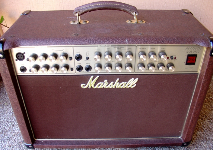 Marshall Acoustic Soloist AS80R Guitar Amplifier with Footswitch and Manual
